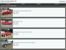 Tablet Screenshot of aplusautosalesandrepair.com